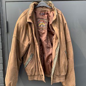 Vintage Style Adventure Bound by Wilson's - Brown Leather Jacket